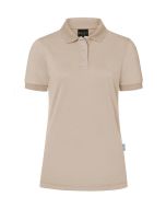 Damen Workwear Poloshirt Modern-Flair, aus nachhaltigem Material sand