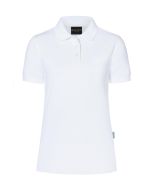 Damen Workwear Poloshirt Modern-Flair, aus nachhaltigem Material weiß