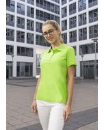 Damen Workwear Poloshirt Modern-Flair, aus nachhaltigem Material kiwi