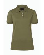 Damen Workwear Poloshirt Modern-Flair, aus nachhaltigem Material moosgrün