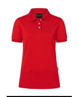 Damen Workwear Poloshirt Modern-Flair, aus nachhaltigem Material rot