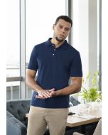 Herren Workwear Poloshirt Modern-Flair, aus nachhaltigem Material marine