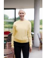 Damen Workwear Sweatshirt Soft-Face, aus nachhaltigem Material pastellgelb