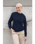 Damen Workwear Sweatshirt Soft-Face, aus nachhaltigem Material marine