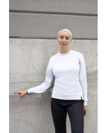 Damen Workwear Sweatshirt Soft-Face, aus nachhaltigem Material weiß