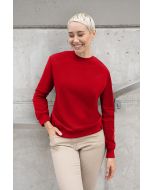 Damen Workwear Sweatshirt Soft-Face, aus nachhaltigem Material rot