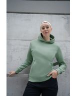 Damen Workwear Sweat Hoodie Soft-Face, aus nachhaltigem Material pistaziengrün