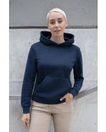 Damen Workwear Sweat Hoodie Soft-Face, aus nachhaltigem Material marine