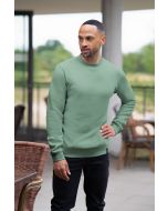 Herren Workwear Sweatshirt Soft-Face, aus nachhaltigem Material pistaziengrün