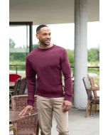 Herren Workwear Sweatshirt Soft-Face, aus nachhaltigem Material aubergine
