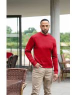 Herren Workwear Sweatshirt Soft-Face, aus nachhaltigem Material rot