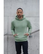 Herren Workwear Sweat Hoodie Soft-Face, aus nachhaltigem Material pistaziengrün