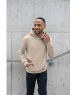 Herren Workwear Sweat Hoodie Soft-Face, aus nachhaltigem Material sand