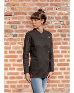 Langarm Damenkochjacke ROCK CHEF®-Stage2 schwarz