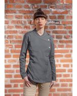 Langarm Damenkochjacke Denim-Style ROCK CHEF®-Stage2 vintage black