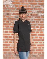 Kurzarm Damenkochjacke ROCK CHEF®-Stage2 schwarz
