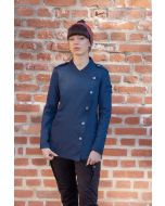 Langarm Damenkochjacke ROCK CHEF®-Stage2, aus nachhaltigem Material stahlblau