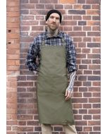 Latzschürze Denim-Style ROCK CHEF®-Stage2 vintage moss green
