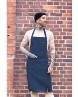 Latzschürze ROCK CHEF®-Stage2, aus nachhaltigem Material stahlblau