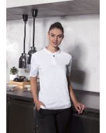Kurzarm Damen-Arbeitsshirt Performance weiß