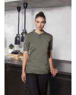 Kurzarm Damen-Arbeitsshirt Performance salbei