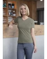 Damen Workwear T-Shirt Casual-Flair, aus nachhaltigem Material salbei