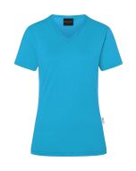 Damen Workwear T-Shirt Casual-Flair, aus nachhaltigem Material pazifikblau