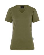 Damen Workwear T-Shirt Casual-Flair, aus nachhaltigem Material moosgrün