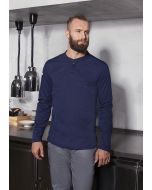 Langarm Arbeitsshirt Performance marine