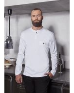Langarm Arbeitsshirt Performance weiß