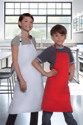 Kinderlatzschürze Basic mit Schnalle rot
