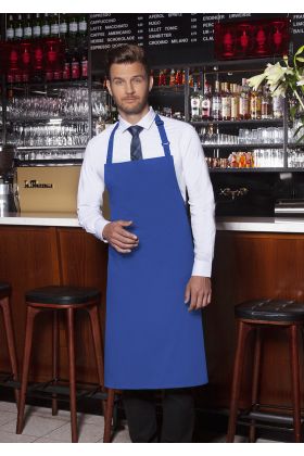 Latzschürze Basic mit Schnalle blau
