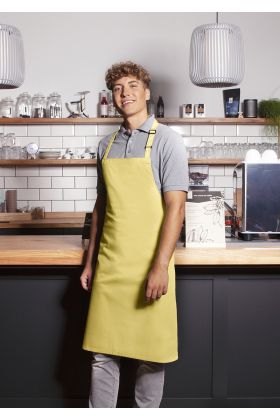 Latzschürze Basic mit Schnalle sonnengelb