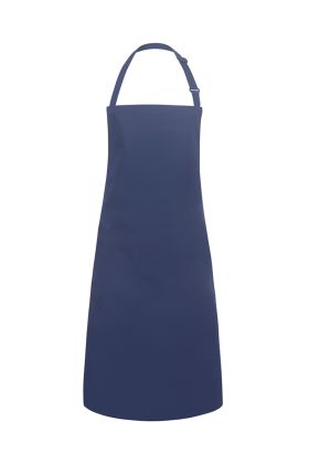 Wasserabweisende Latzschürze Basic mit Schnalle marine