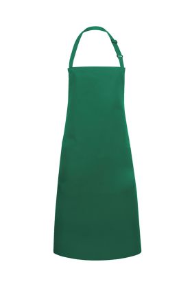 Wasserabweisende Latzschürze Basic mit Schnalle waldgrün