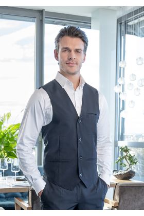 Herrenweste Basic schwarz