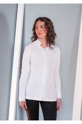 Langarm Damenkochjacke DIAMOND CUT® Excellence weiß