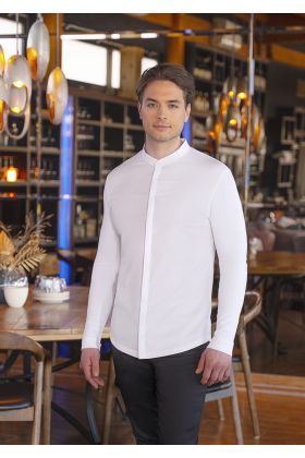 Langarm Herrenkochjacke DIAMOND CUT® Avantgarde weiß
