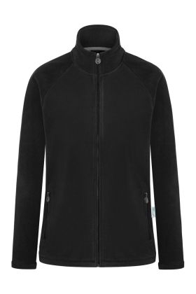 Damen Workwear Fleecejacke Warm-Up, aus nachhaltigem Material schwarz