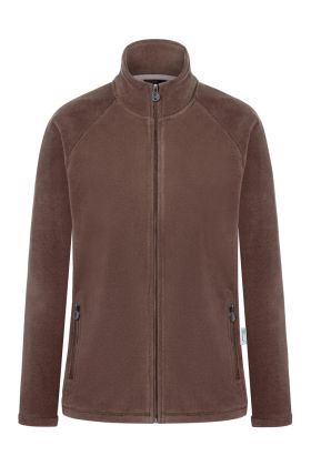 Damen Workwear Fleecejacke Warm-Up, aus nachhaltigem Material hellbraun