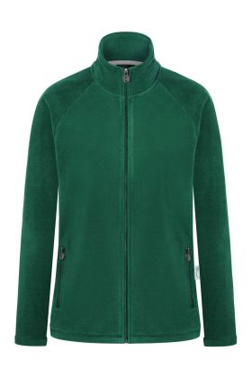 Damen Workwear Fleecejacke Warm-Up, aus nachhaltigem Material waldgrün
