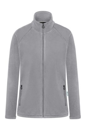 Damen Workwear Fleecejacke Warm-Up, aus nachhaltigem Material platingrau