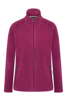 Damen Workwear Fleecejacke Warm-Up, aus nachhaltigem Material fuchsia