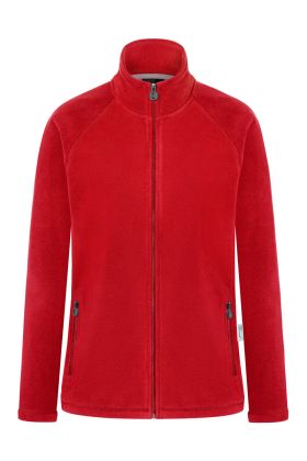 Damen Workwear Fleecejacke Warm-Up, aus nachhaltigem Material rot