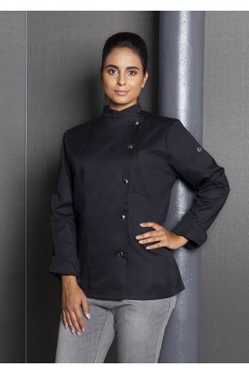 Damenkochjacke Larissa schwarz