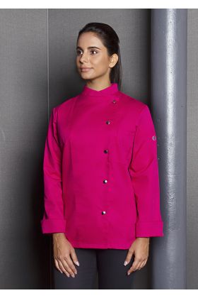 Damenkochjacke Larissa pink