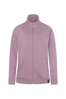 Damen Workwear Sweatjacke Soft-Face, aus nachhaltigem Material dunkelrosa