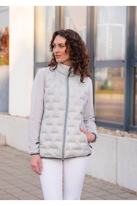 Damen Hybrid-Jacke  Outdoor-Pro, aus nachhaltigem Material hellgrau