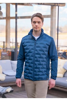 Herren Hybrid-Jacke  Outdoor-Pro, aus nachhaltigem Material marine