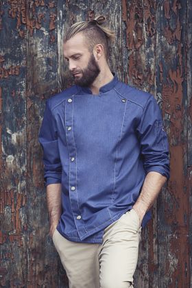 Kochjacke Jeans-Style vintage blue